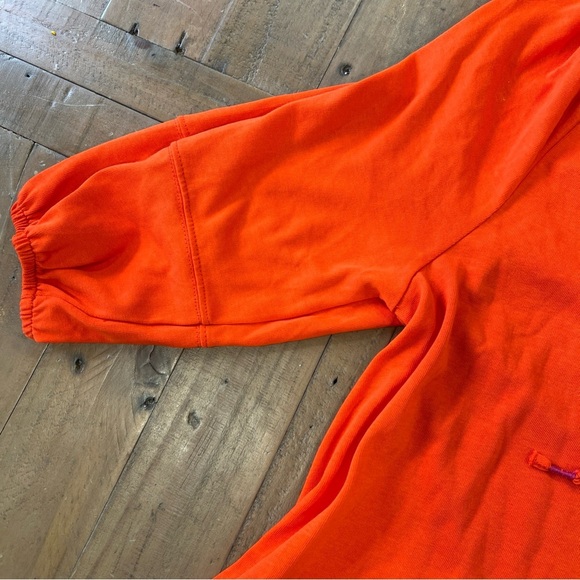 Anthropologie Anais Pullover Dress XS Tunic Boho Orange Cotton Stretch Nwt Mini - Picture 4 of 9